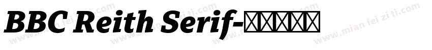 BBC Reith Serif字体转换